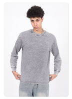 Vintage distressed long-sleeve t-shirt
