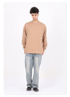 Custom Blank Graphic T-Shirt 305g Cotton Oversized T-Shirt Long Sleeve Blank Heavyweight Big and Tall T-Shirts
