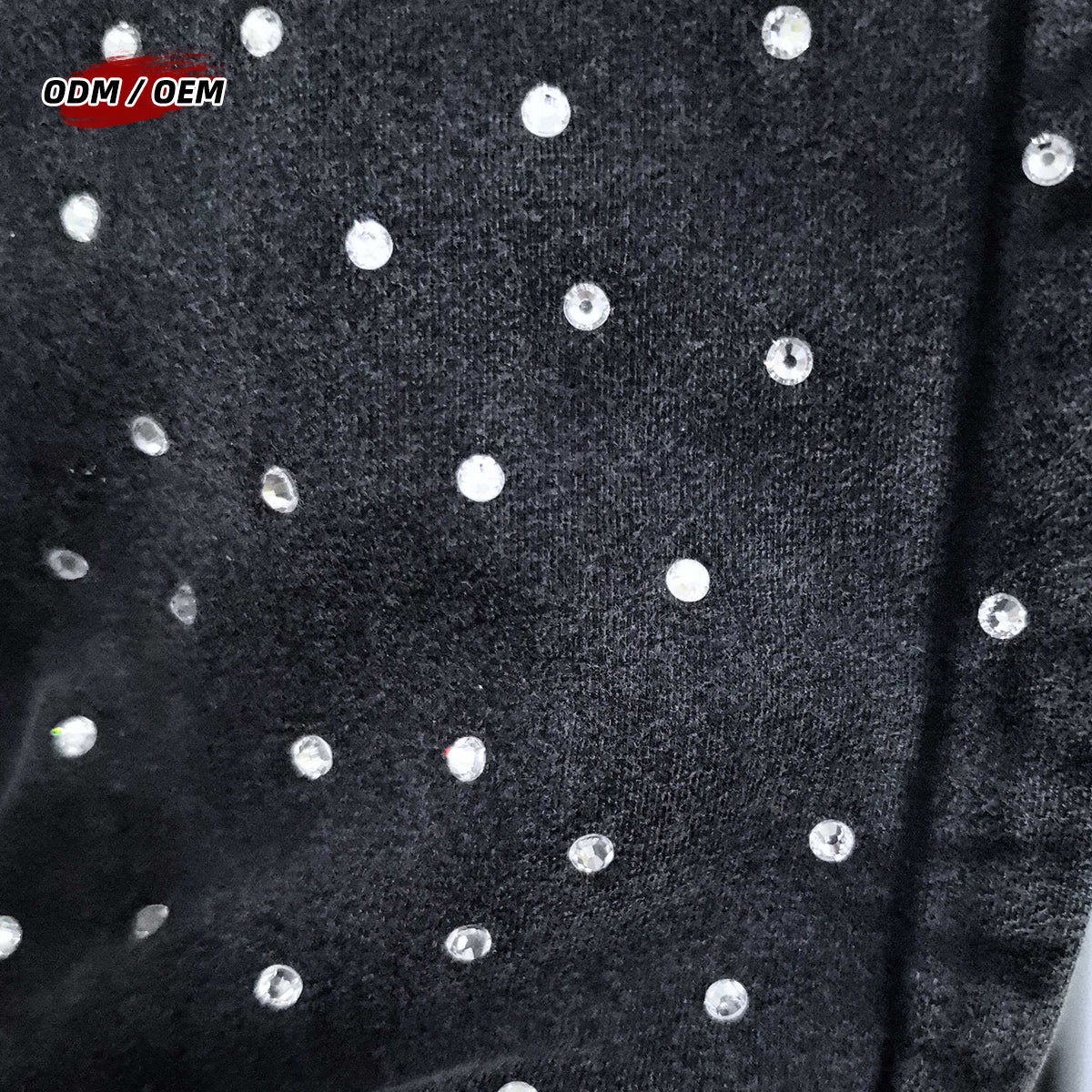 Rhinestone Zip up Hoodie