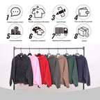 400GSM Vintage Washed Short and Wide Boxy-Fit Fleece Hooded Sweatshirt Snow-wash Loose Casual Hoodie for Men