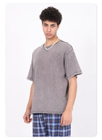 Rolled hem bamboo cotton t-shirt