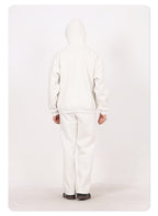 Men's 350GSM Hip Hop Casual Trousers Solid Loose Sports Pants Fleece Straight-leg Pants Custom Printed Logo Pants