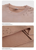 Cuffed Spray Dyed Long-Sleeve