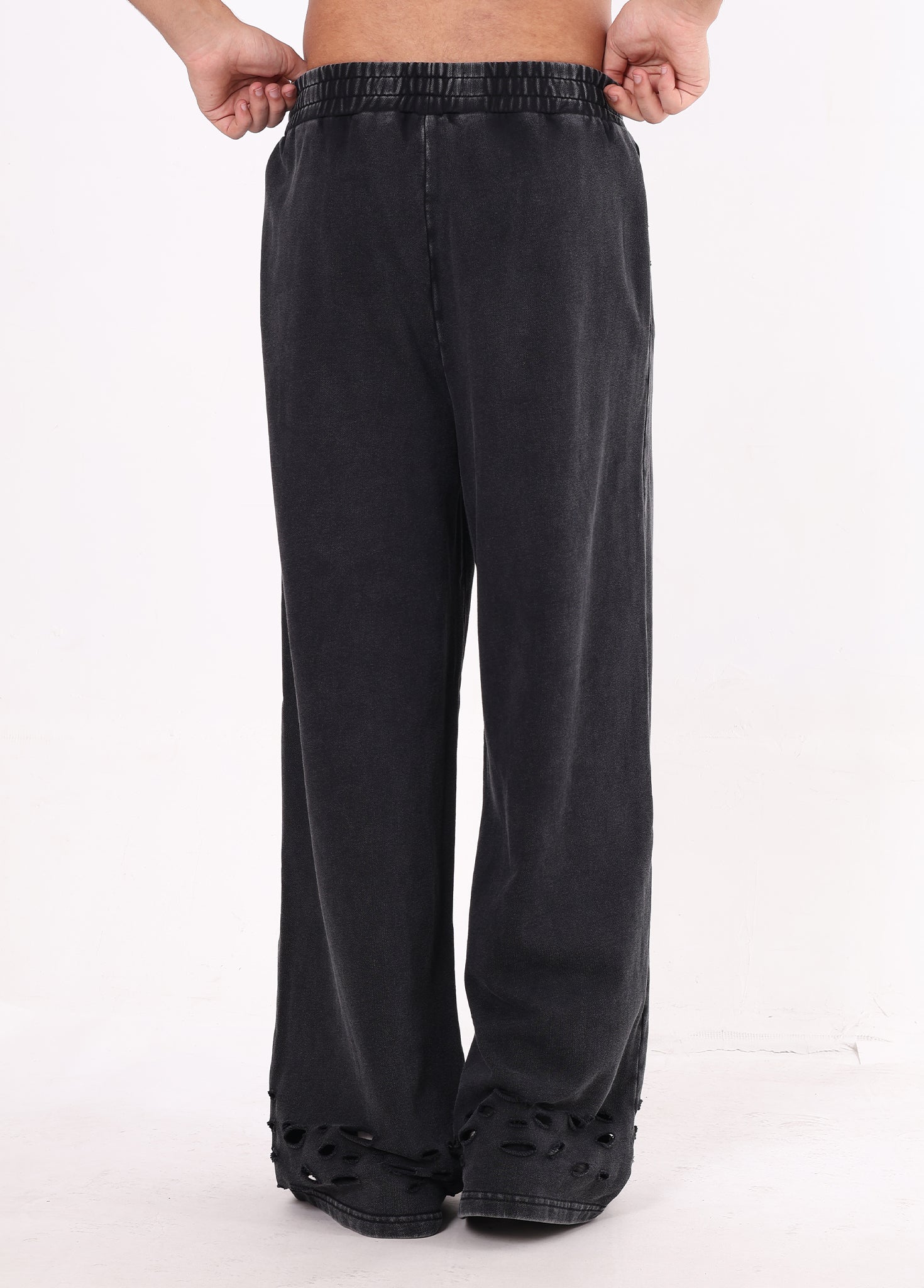 Frayed Ripped Trousers