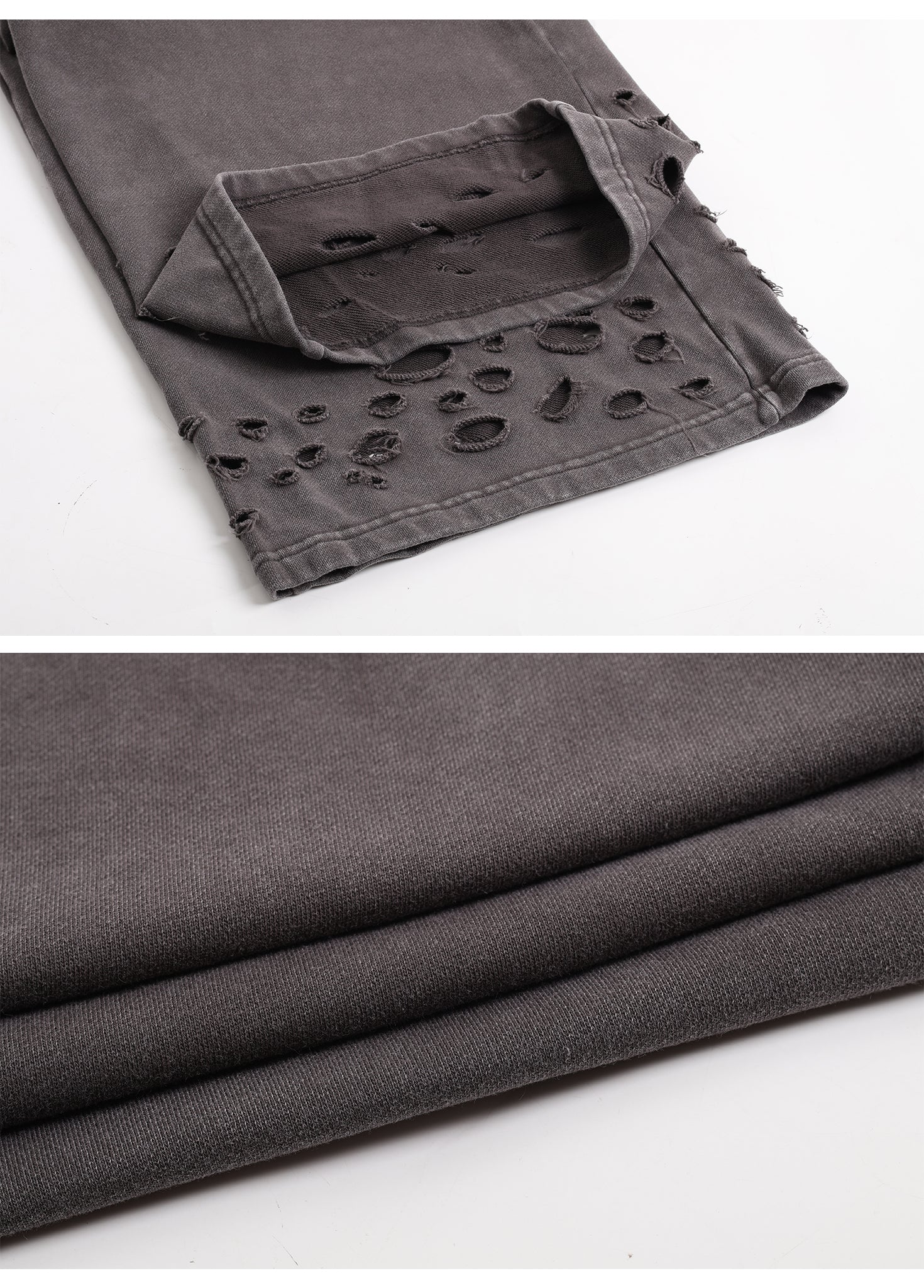 Frayed Ripped Trousers