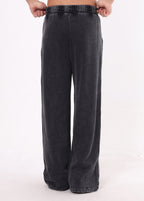 Patchwork Frayed Edge Snow Washed Pants