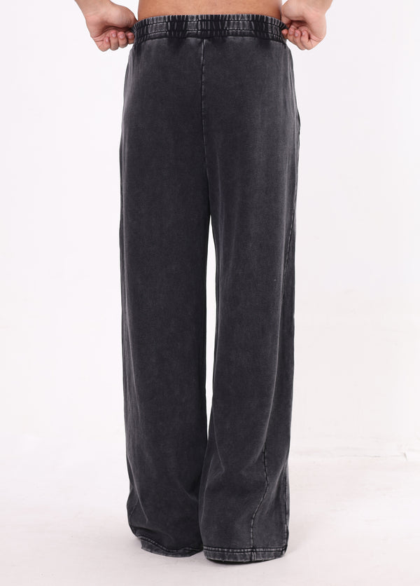 Patchwork Frayed Edge Snow Washed Pants