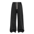 Patchwork Frayed Edge Snow Washed Pants