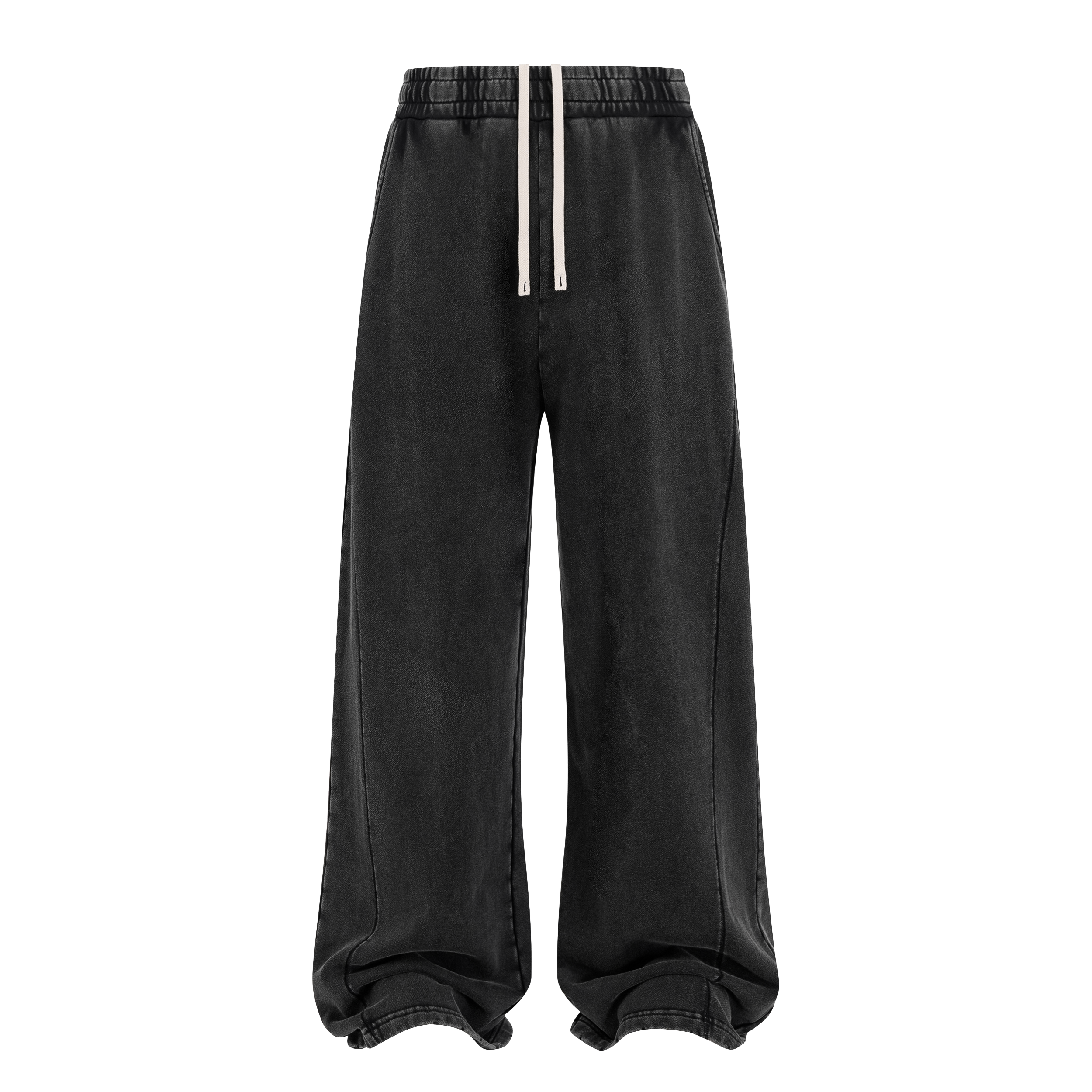 Patchwork Frayed Edge Snow Washed Pants