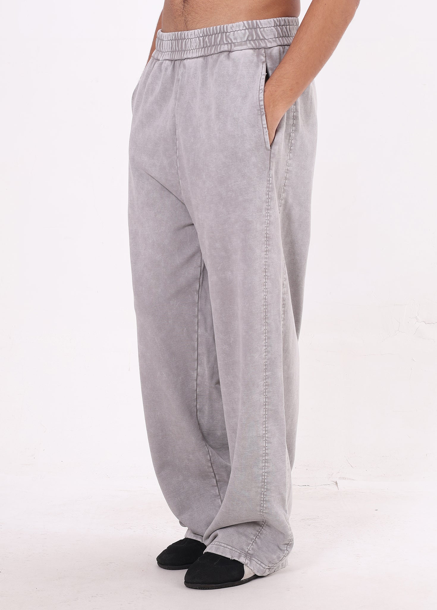 Frayed Edge Spliced Trousers