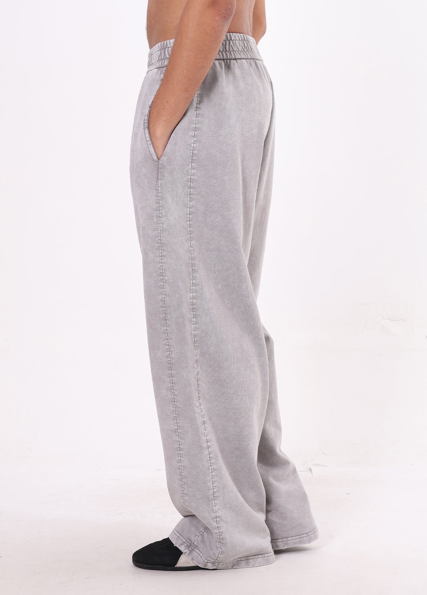 Frayed Edge Spliced Trousers