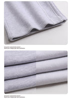 Men's 350GSM Fleece Wide Leg Pants 3-needle -thread Cover Stitch Design Casual Drawstring Contrast Color Trousers