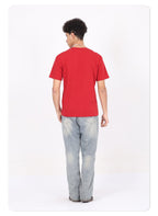 Wholesale 100% cotton 230g heavyweight solid color crew-neck short-sleeve drop-shoulder blank t-shirt
