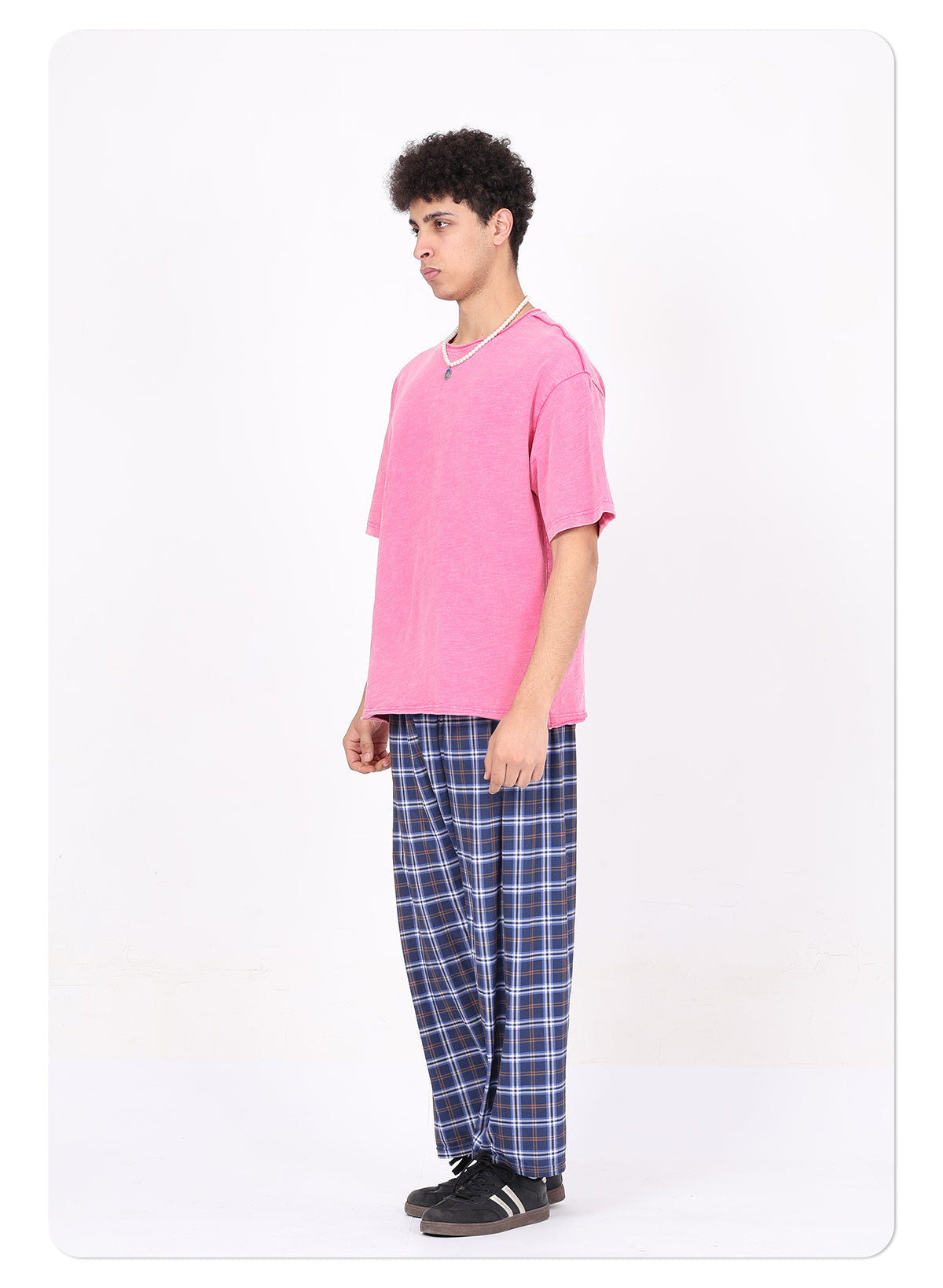 Rolled hem bamboo cotton t-shirt