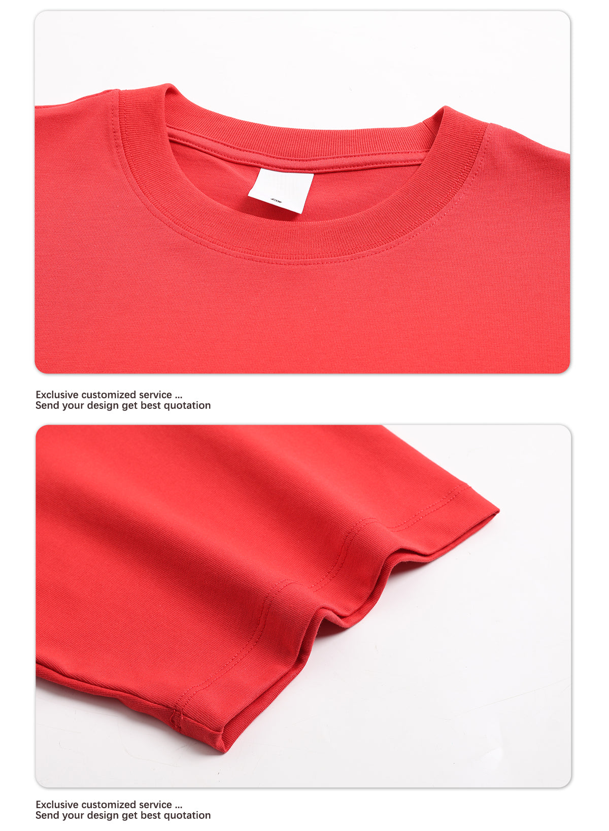 High Quality 230GSM 100% Cotton Basic Boxy Short and Wide Short-sleeve T-shirt Solid O-neck T-shirt for Men