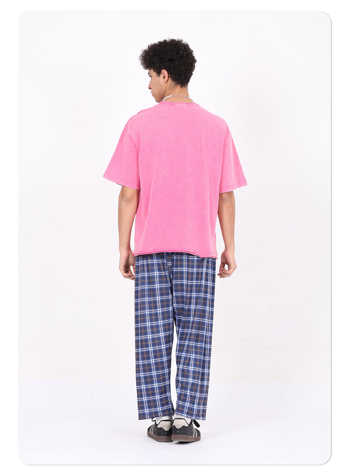 Rolled hem bamboo cotton t-shirt