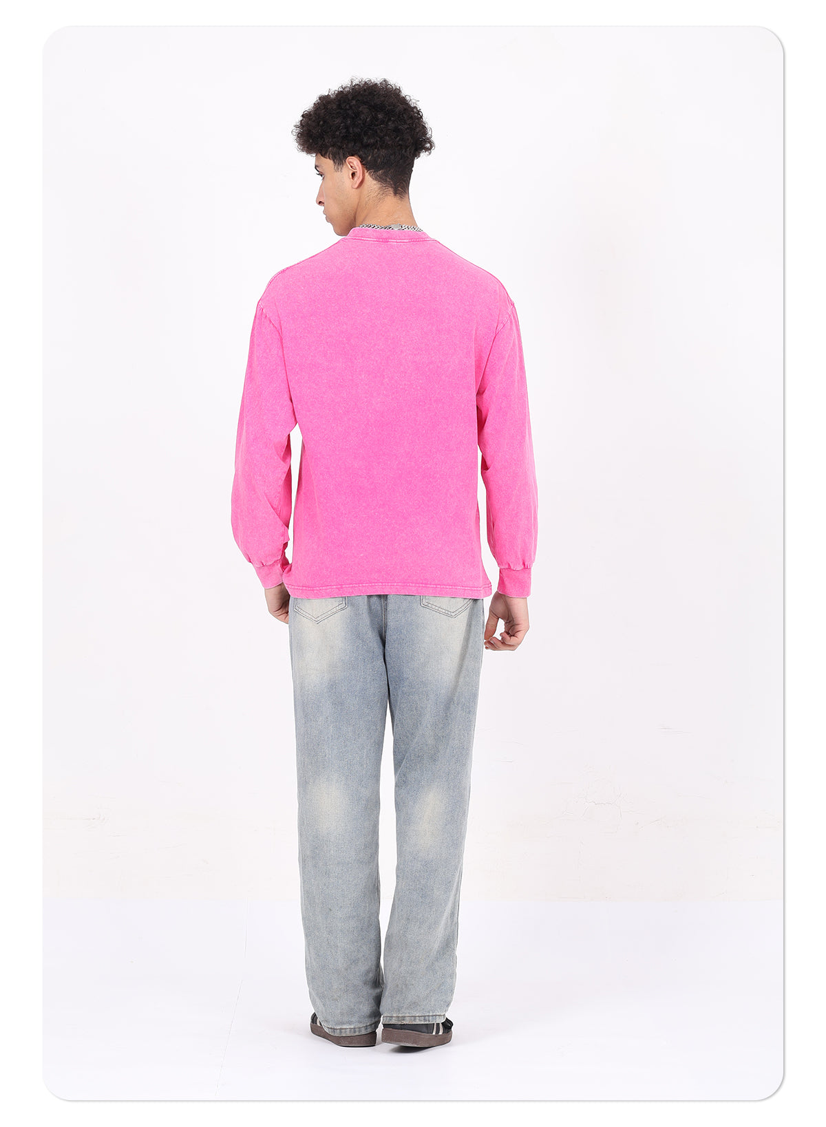 Vintage distressed long-sleeve t-shirt