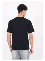 Wholesale 100% cotton 230g heavyweight solid color crew-neck short-sleeve drop-shoulder blank t-shirt