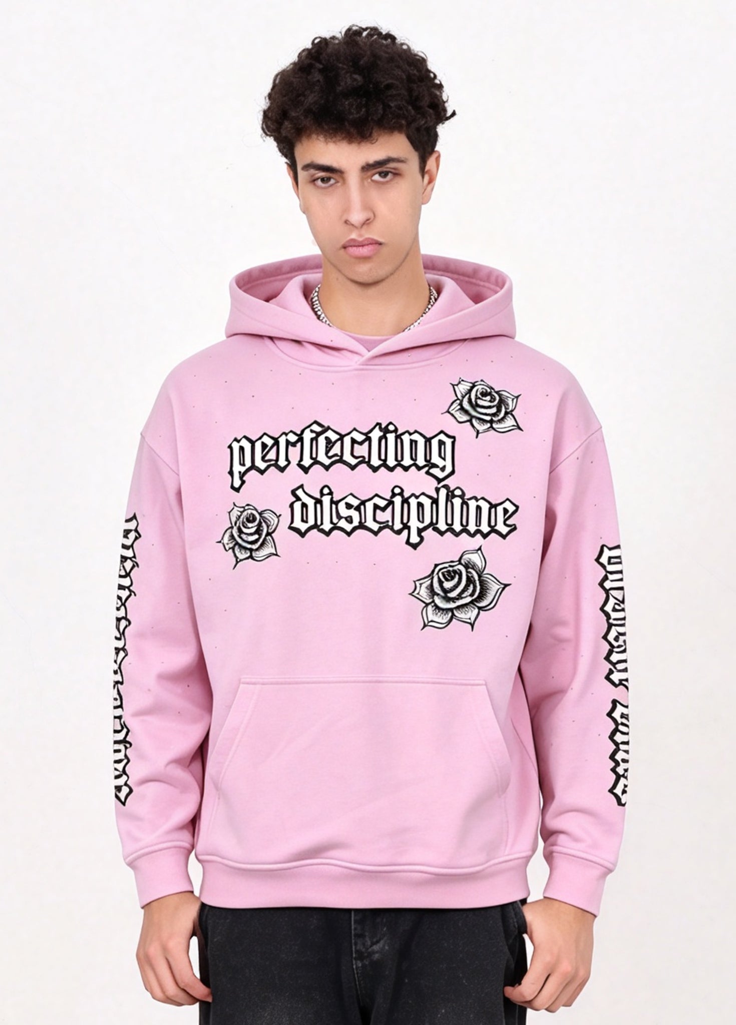 Skull Graphic Rhinestone Hoodie