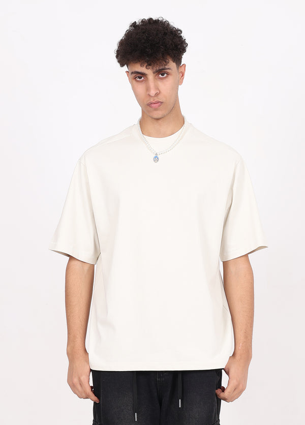 Shoulder-Patchwork T-shirt