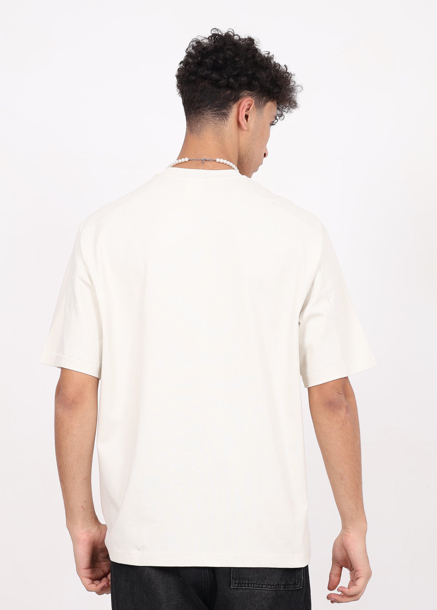 Shoulder-Patchwork T-shirt