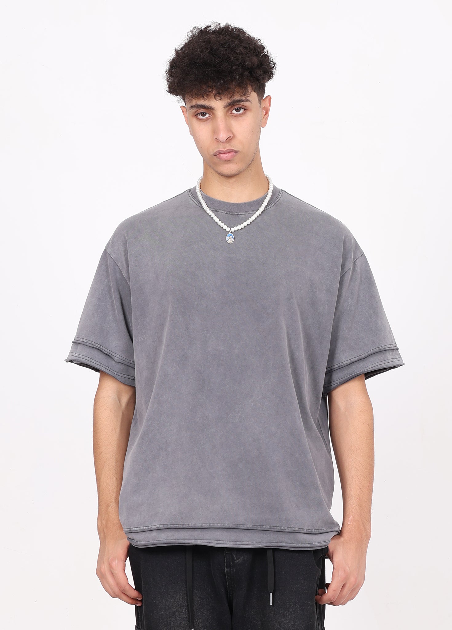 Vintage Batik Spliced Tee