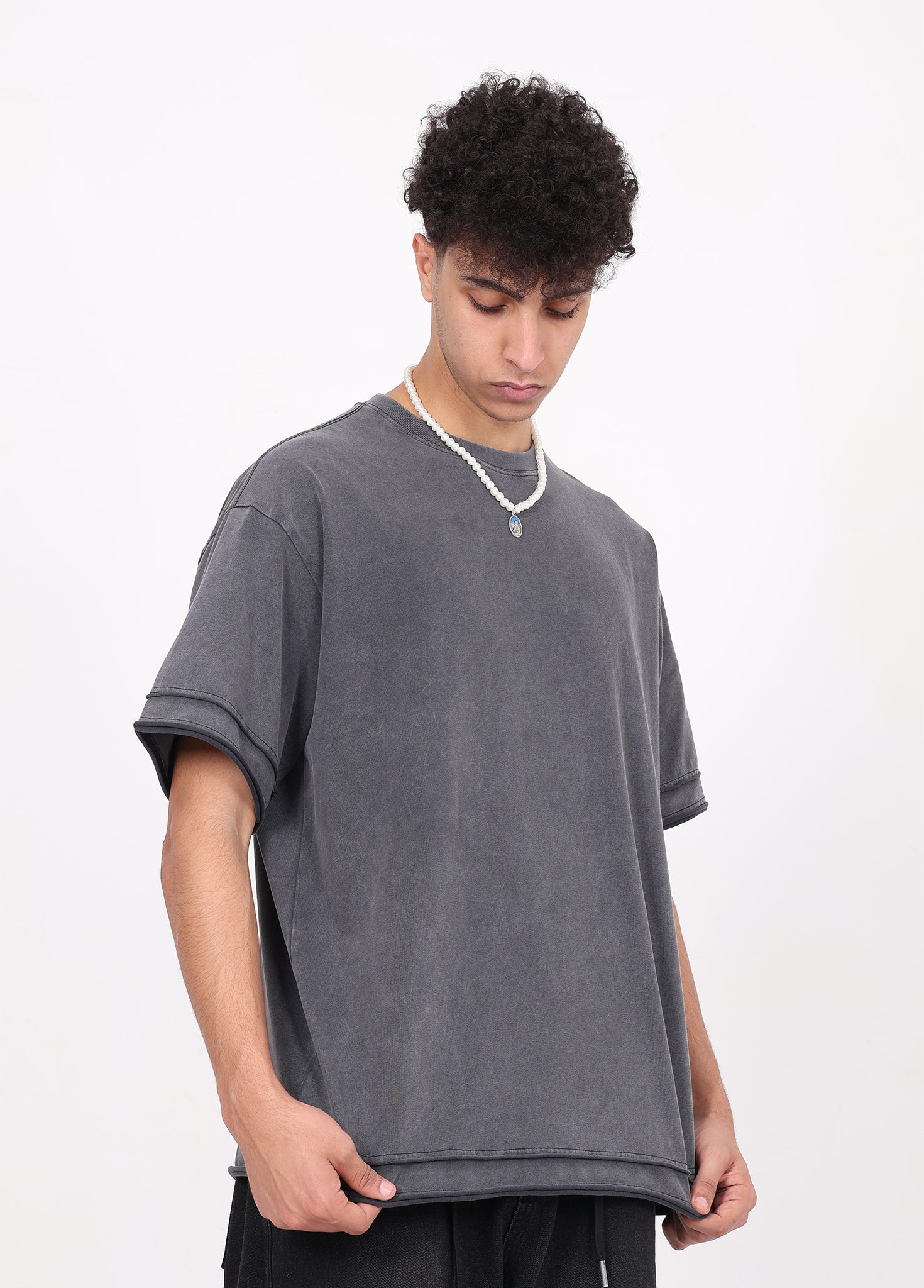 Vintage Batik Spliced Tee