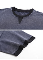 Washed Patchwork Layered Tee