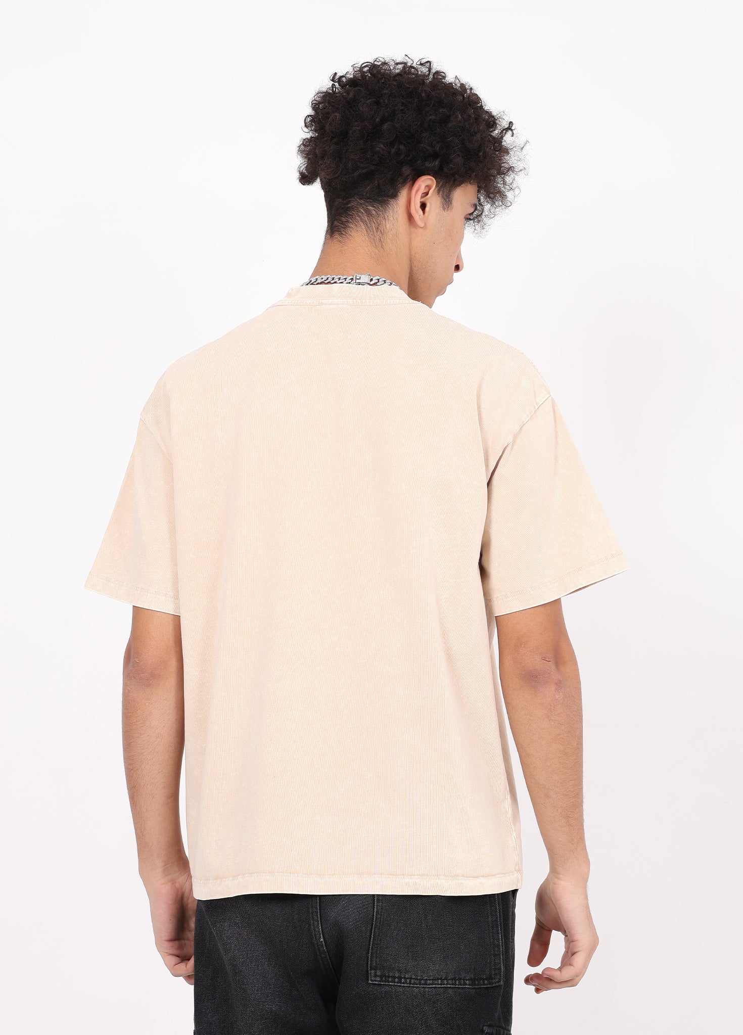 Vintage Distressed Stitched Hem Tee
