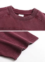 Front & Back Patchwork Raglan Sleeve Tee