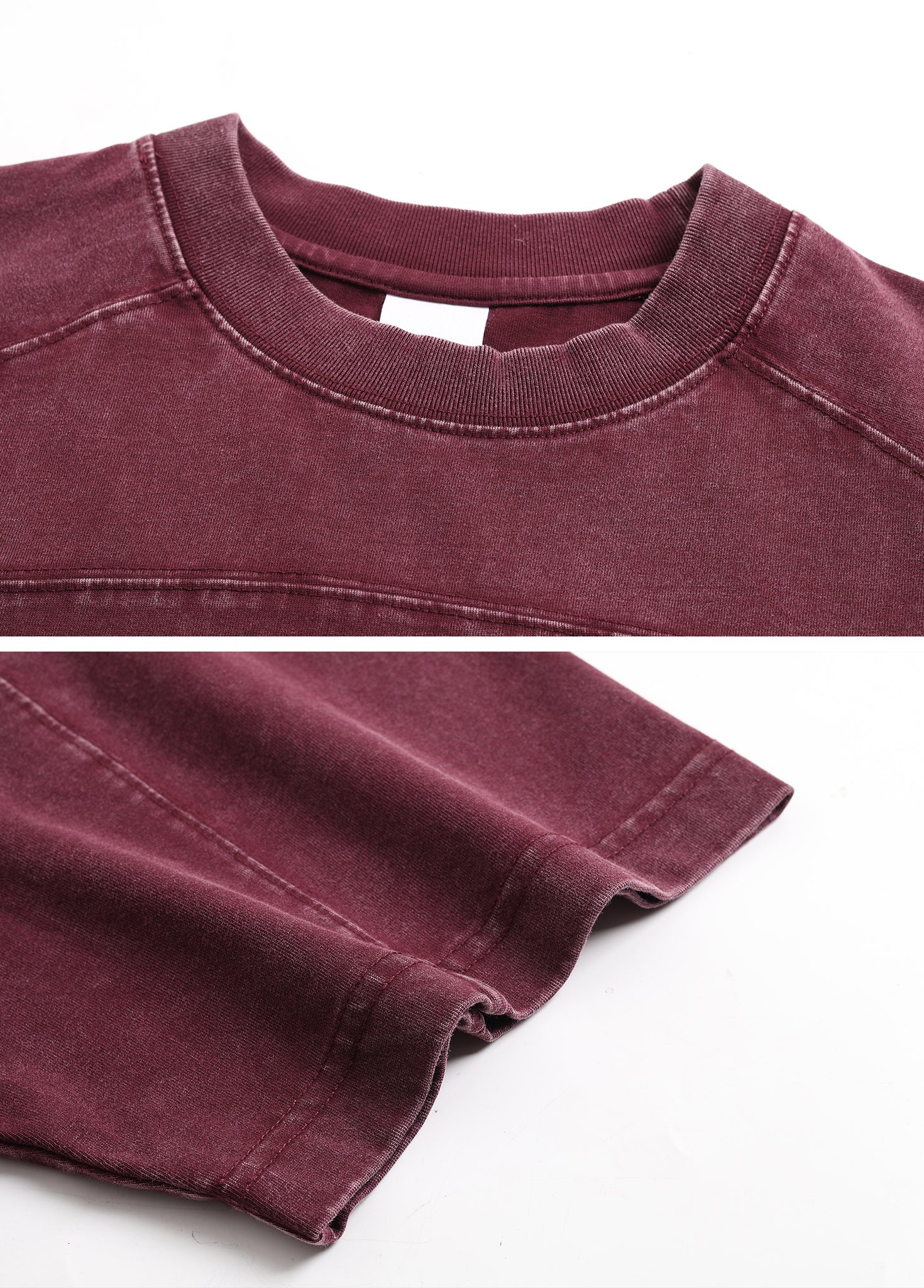 Front & Back Patchwork Raglan Sleeve Tee