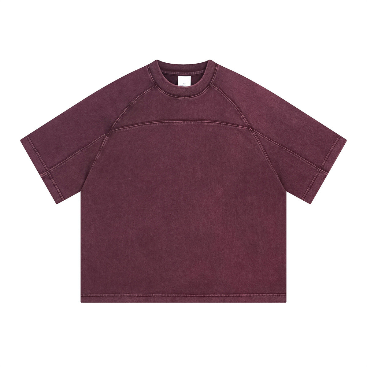Front & Back Patchwork Raglan Sleeve Tee