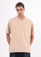 V-Neck Batik Washed Distressed Tee