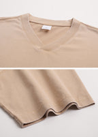 V-Neck Batik Washed Distressed Tee