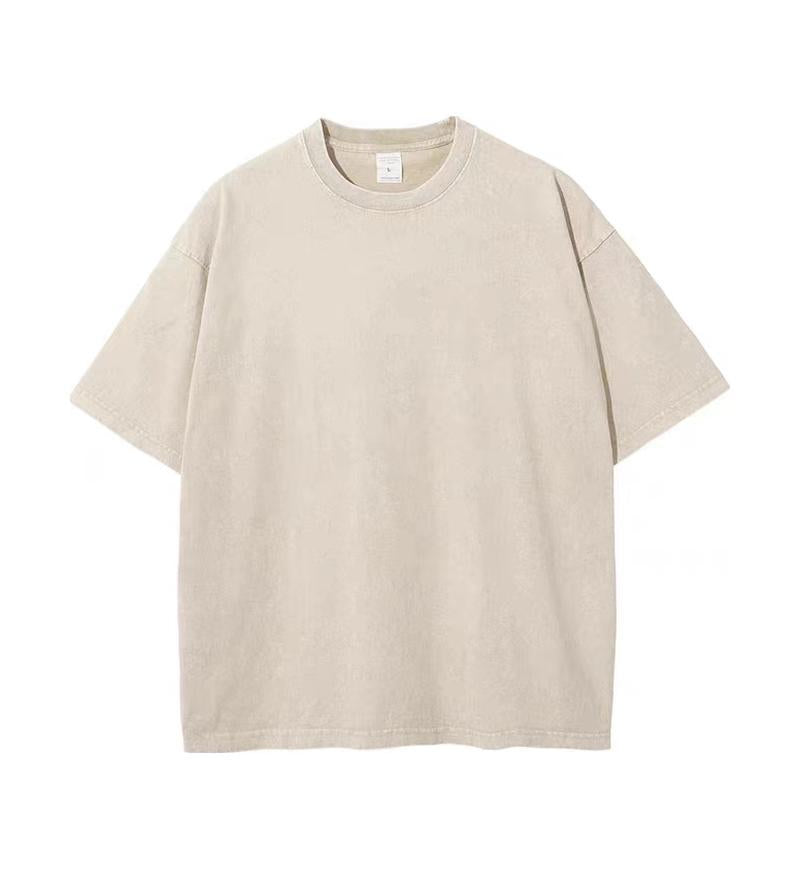 230G Heavyweight Pigment Dyed Washed Vintage Tee Relaxed Drop Shoulder Oversized Fit Cotton T-shirt