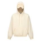 Winter New Style Eye Mask Solid Hoodies OEM Service Custom Print Logo 350 Grams Loose Hip Hop Fleece Hooded For Men