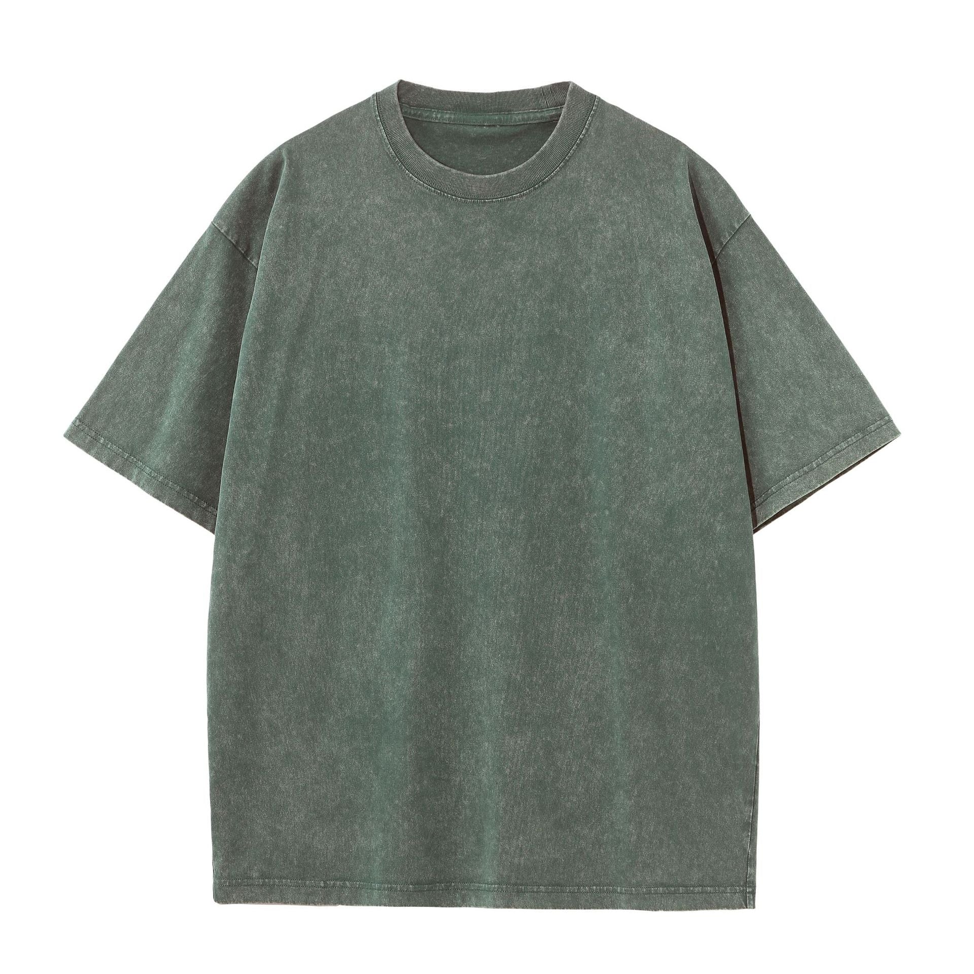 230G Heavyweight Pigment Dyed Washed Vintage Tee Relaxed Drop Shoulder Oversized Fit Cotton T-shirt