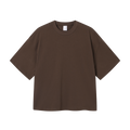 Boxy Fit Cropped Solid Blank Tee