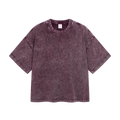 Boxy Fit Cropped Washed Distressed Tee