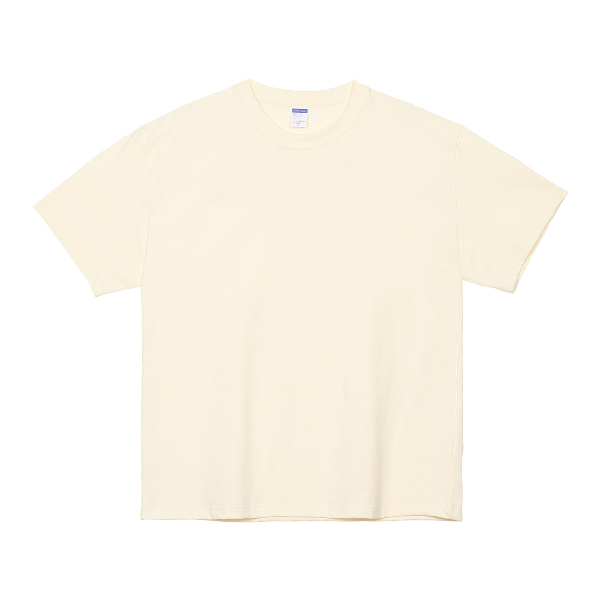 Wholesale 100% cotton 230g heavyweight solid color crew-neck short-sleeve drop-shoulder blank t-shirt