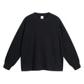 Men's High-Quality Breathable Waffle 330GSM Round-neck Loose-Fitting Casual Long-sleeved T-shirt