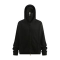 Dustproof Hidden Face Mask Silhouette Sports Zipper-up Hoodie