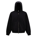 Custom Vintage Washed Hoodie Batik 370GSM Boxy Zipper-up Fleece Hoodie Men's Hooded Collar Coat for Winter