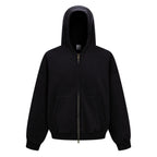 Custom Vintage Washed Hoodie Batik 370GSM Boxy Zipper-up Fleece Hoodie Men's Hooded Collar Coat for Winter