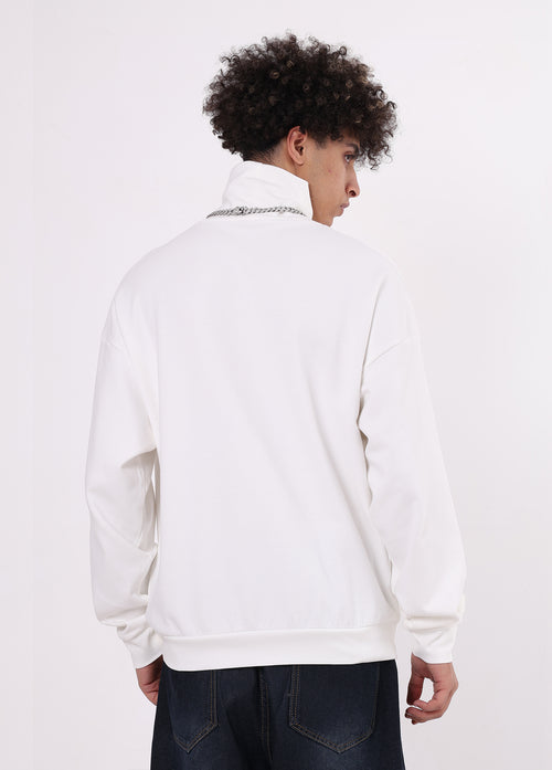 Double-Sided Turtleneck Long Sleeve Tee