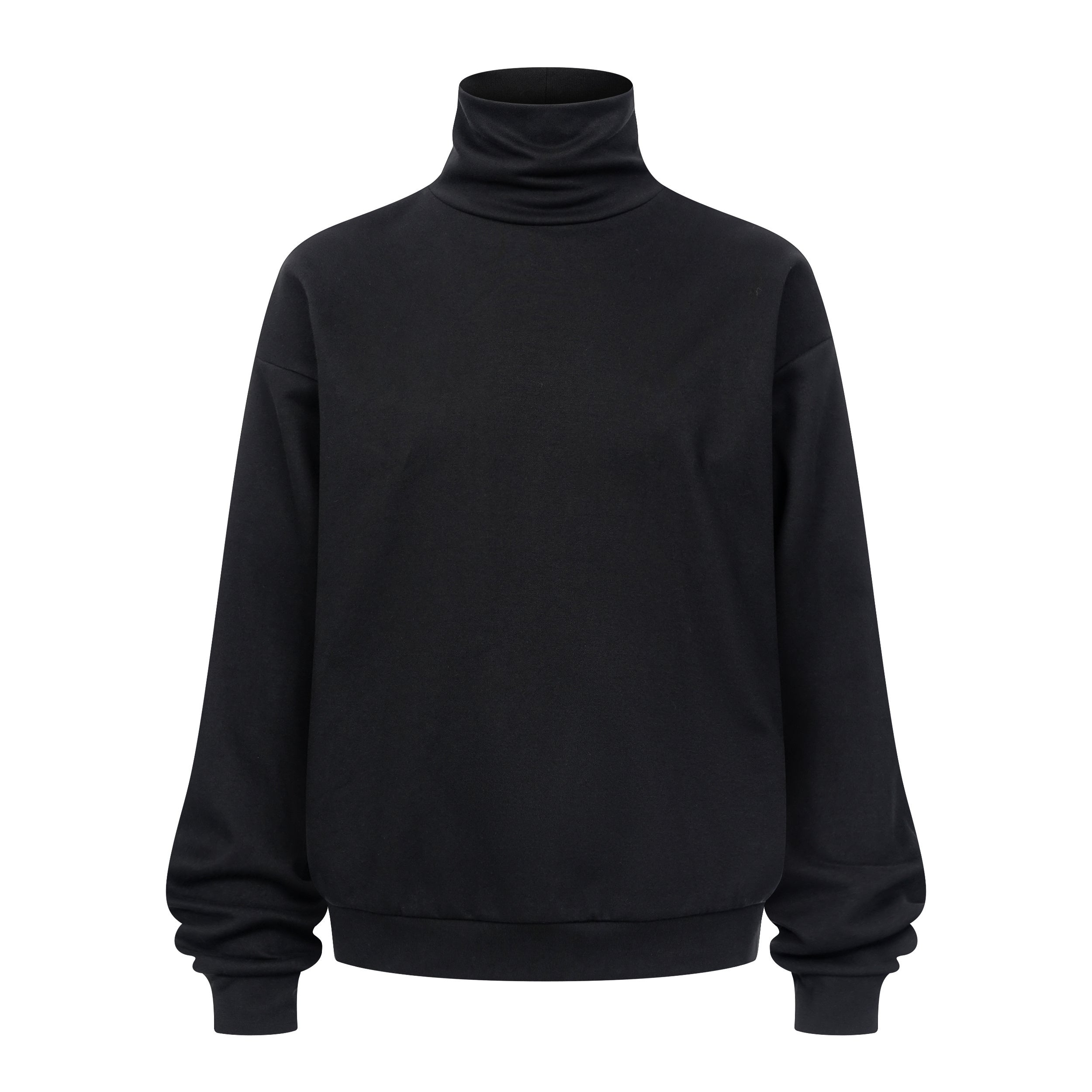 Double-Sided Turtleneck Long Sleeve Tee