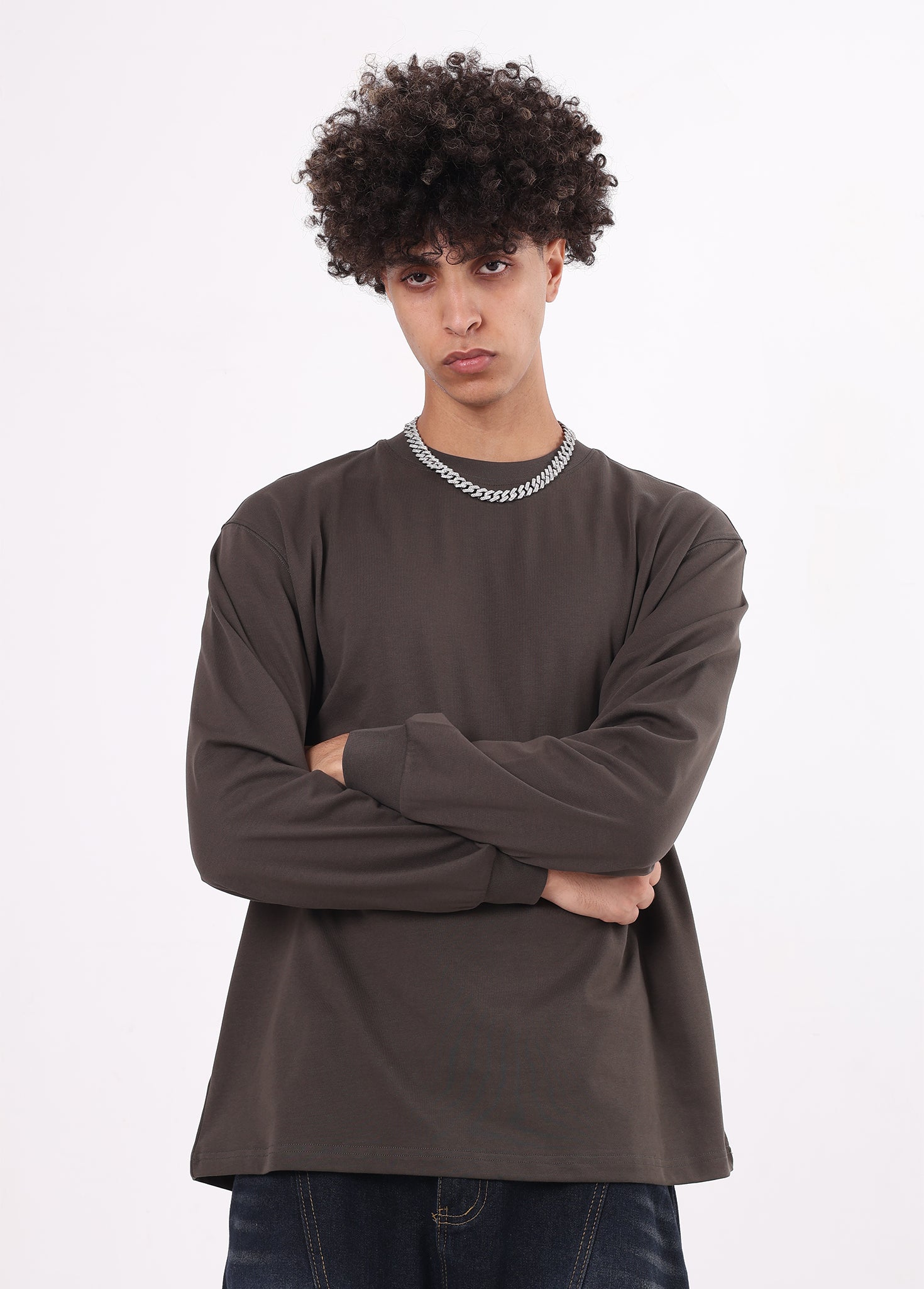 Honeycomb Mesh Long-sleeved T-shirt