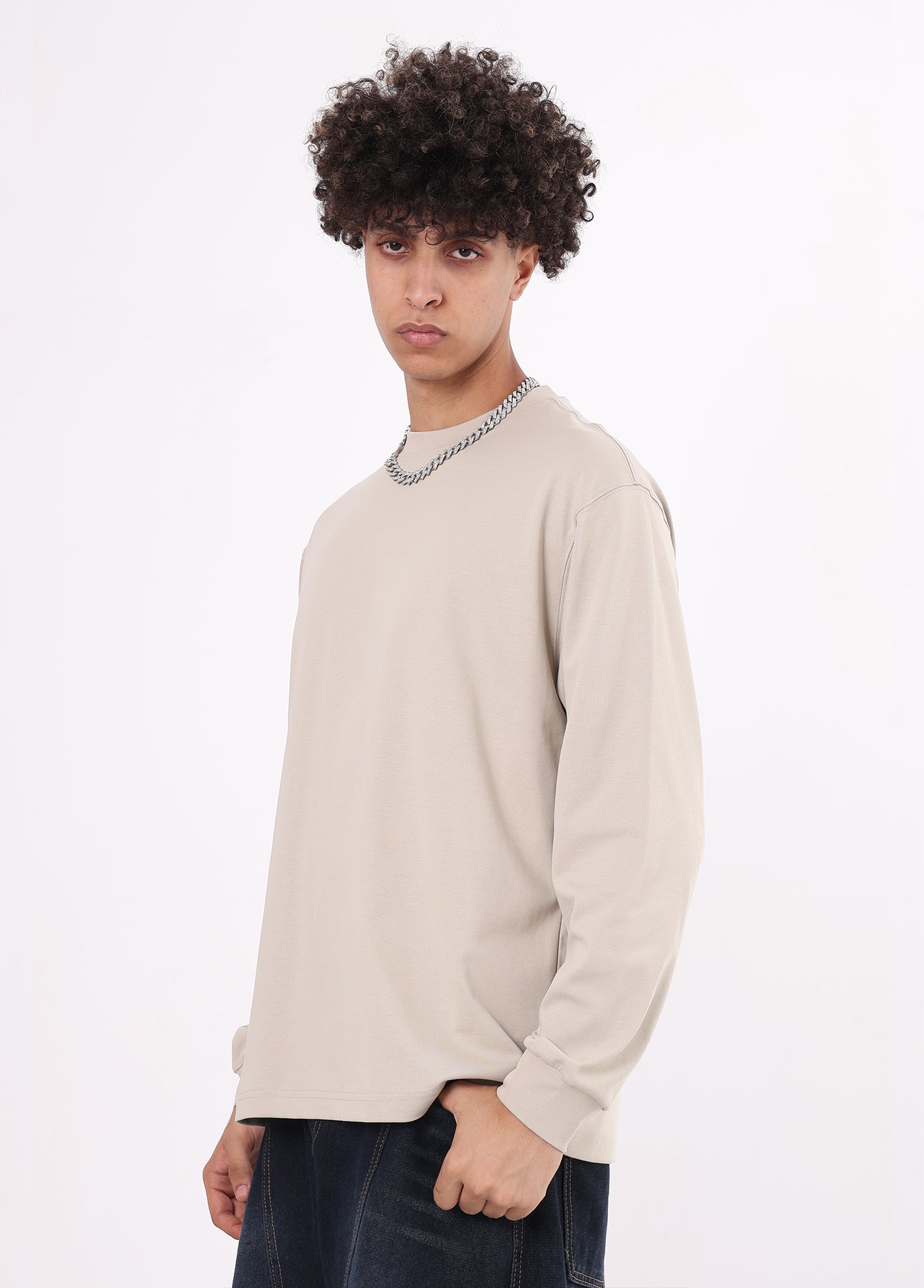 Honeycomb Mesh Long-sleeved T-shirt