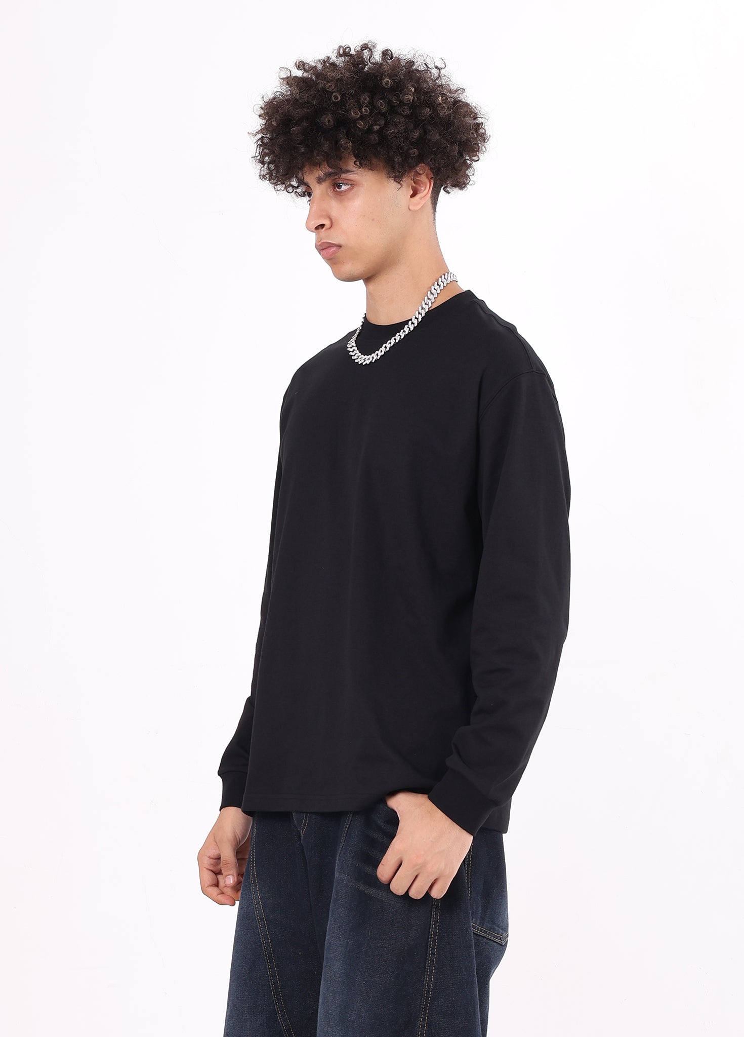 Honeycomb Mesh Long-sleeved T-shirt