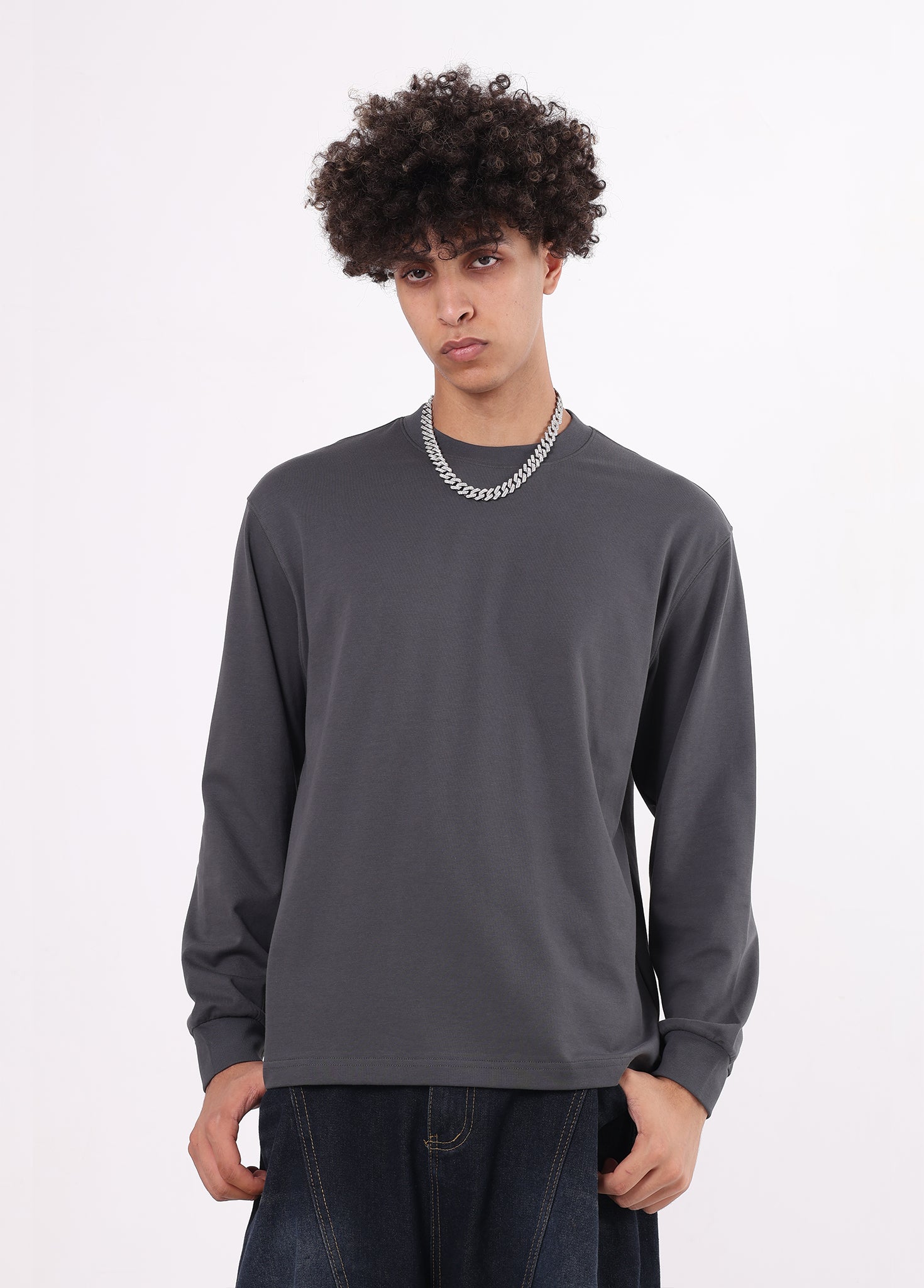 Honeycomb Mesh Long-sleeved T-shirt